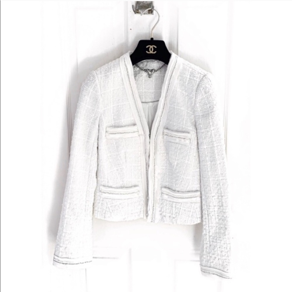 Ever New Tweed jacket white